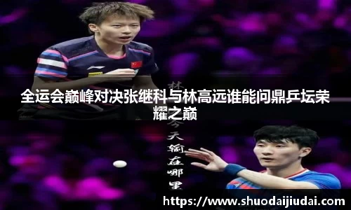 全运会巅峰对决张继科与林高远谁能问鼎乒坛荣耀之巅